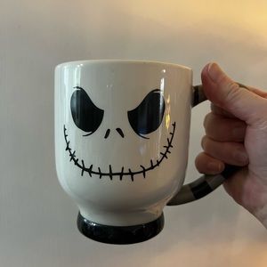 Jack Skellington Striped Ceramic Mug